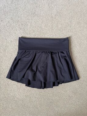 Garage Black Fold Over Mini Skirt